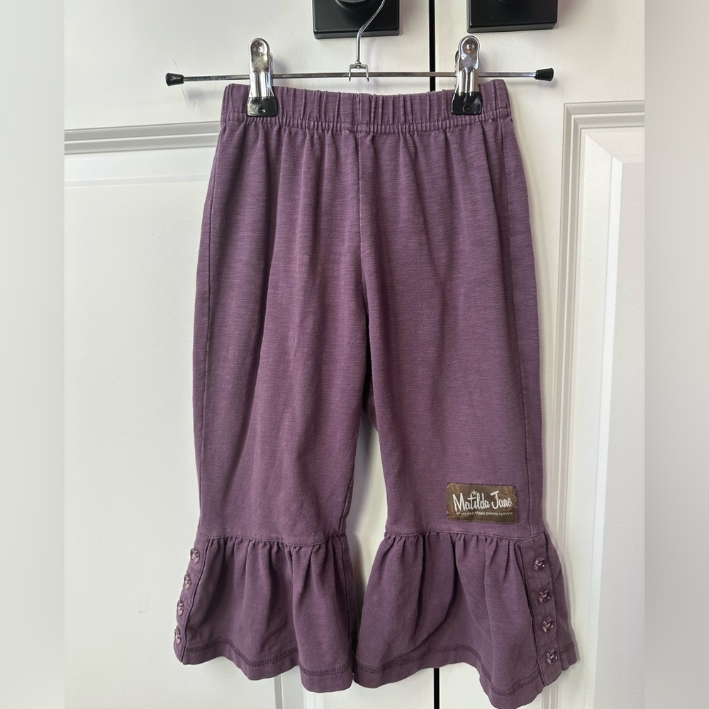 Matilda Jane Girls Big Ruffle Amethyst Pants (Size 18Mo)